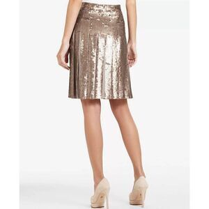 BCBG Maxazria Taupe Sequin Short Skirt, nwot, xxs